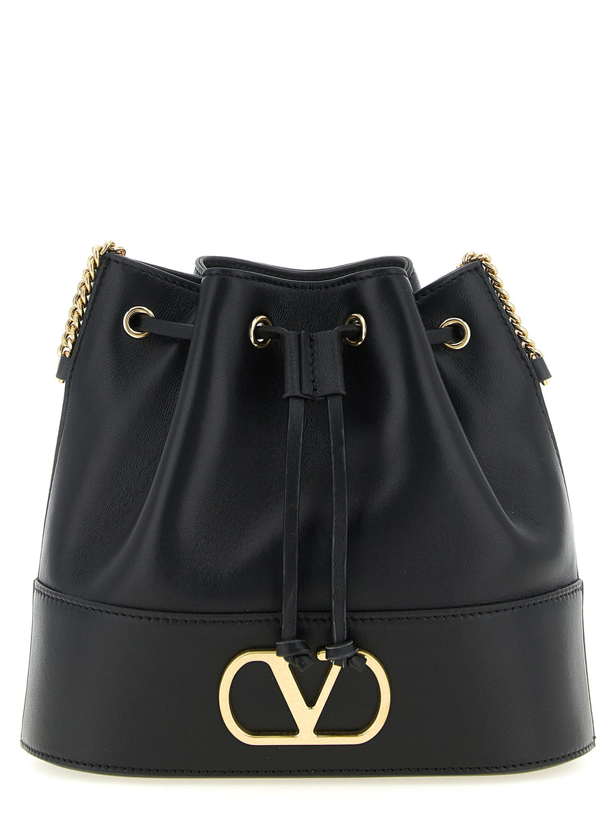 Black Lamb Leather Crossbody Bag