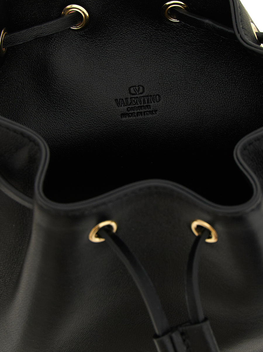 Black Lamb Leather Crossbody Bag