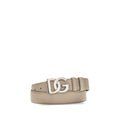 Beige Calf Leather Bos Taurus Regular Belt