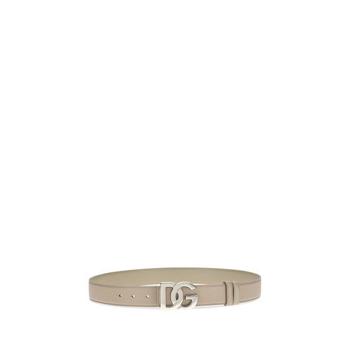 Beige Calf Leather Bos Taurus Regular Belt